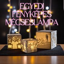 Egyedi fényképes mécseslámpa